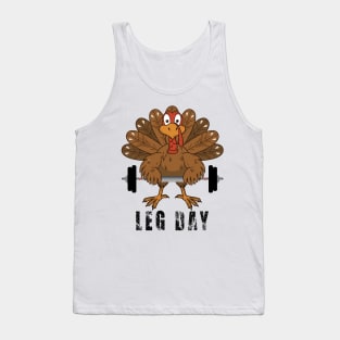 Funny Deadlifting Turkey Thanksgiving Leg Day Deadlift Tank Top